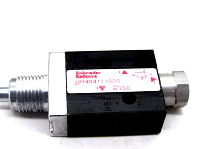 NEW SCHRADER BELLOWS 404111000 POPPET VALVE W/PLUNGER