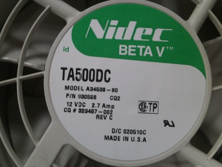 Used NIDEC TA500DC FAN Electronic Component Fans Arizona US | ASSET CONVERSION SPECIALISTS, INC. #321252
