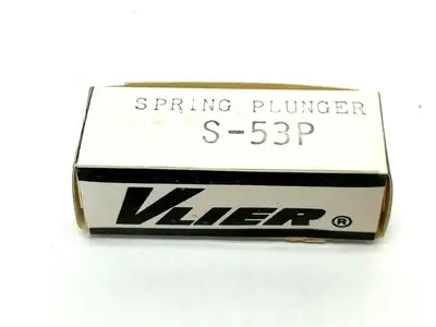 S-53P | Vlier  Spring Plunger #10-32 1.3 to 2.7 lbs. End Force - New – Open box