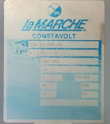 USED LAMARCHE A40-20-24V-A1