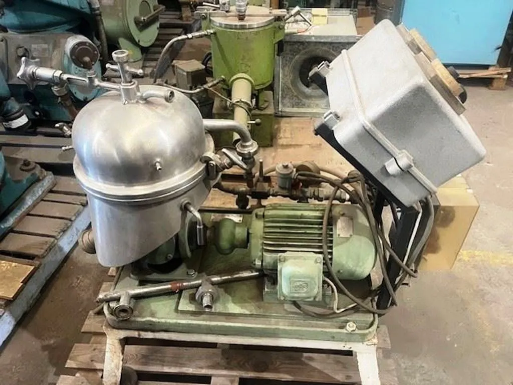 Westfalia SA 1-02-175 pilot plant separator, 316SS.