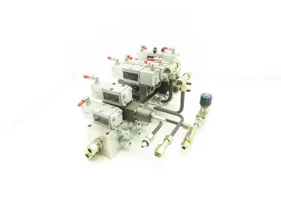 Wandfluh BKII BK4 Solenoid Air Valve 8-Station Hydraulic Manifold Assembly