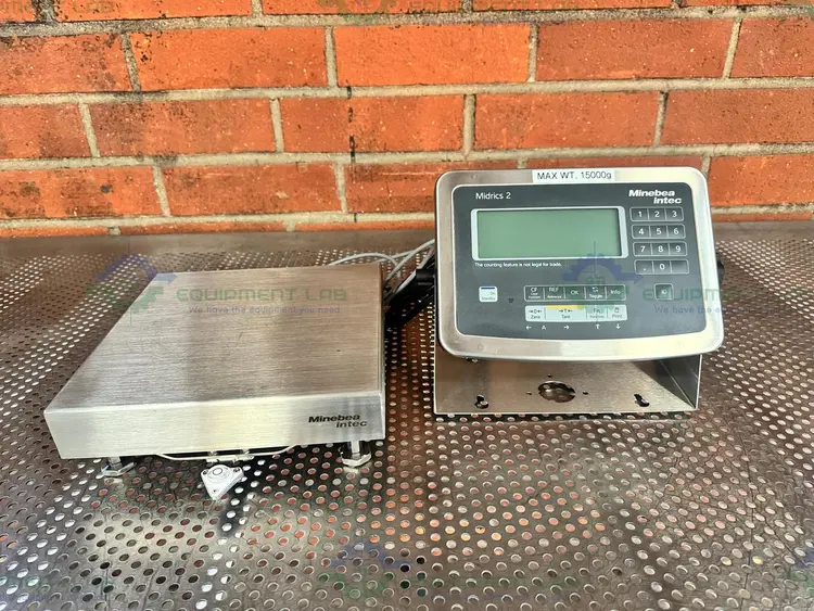 Used MINEBEA INTEC CAPS1U-20CC-LU STAINLESS STEEL SCALE 10X10 W/ MIS2UR-V2, 30 LBS Scales California US | Equipment Lab #1394836