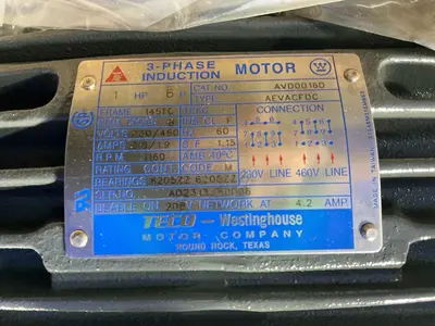 Used TECOWESTINGHOUSE AVD0016D Motors (misc) Ohio US | HGR 24 #1503751