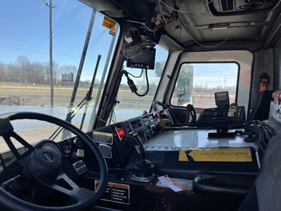 USED 2013 MACK LEU633 REFUSE PACKER BODY WITH AUTO ARM.