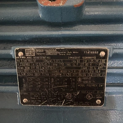 USED WEG 00518ET3E184T-W22