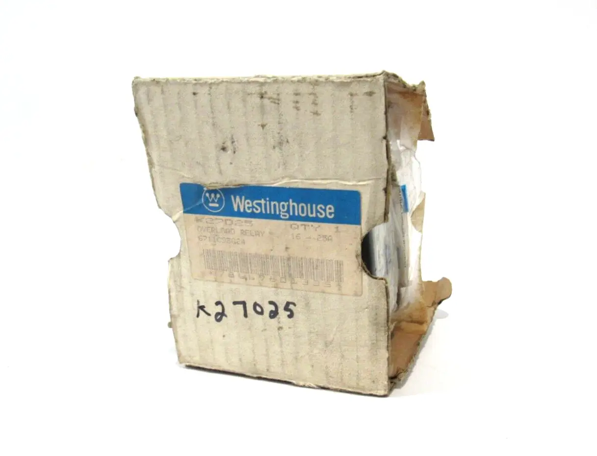 NEW WESTINGHOUSE K27D.25 OVERLOAD RELAY K27D25