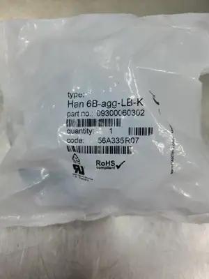 HARTING HAN-6B-AGG-LB-K Cable Port, (09300060302) 5D-16