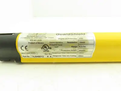 Allen Bradley 440L-T4J0480YD Light Curtain Guardmaster Transmitter Ser A Rev A