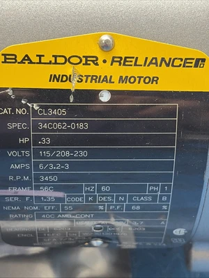 New | in-Stock Baldor CL3405 Misc Electrical & Power Parts Indiana US | J&J Industrial Supply #1424191