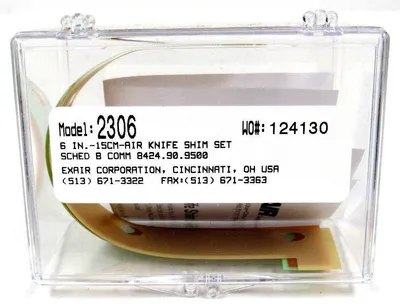 NEW LOT OF 4 EXAIR 2306 AIR KNIFE SHIM SET 6IN 15CM