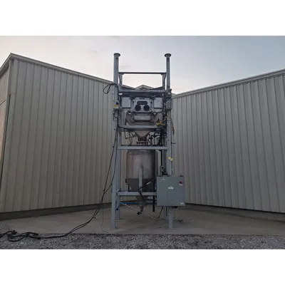 Used 2.5 Ton Dynamic Air BulkBuster Bulk Bag Unloader w/ Dense Phase Transporter