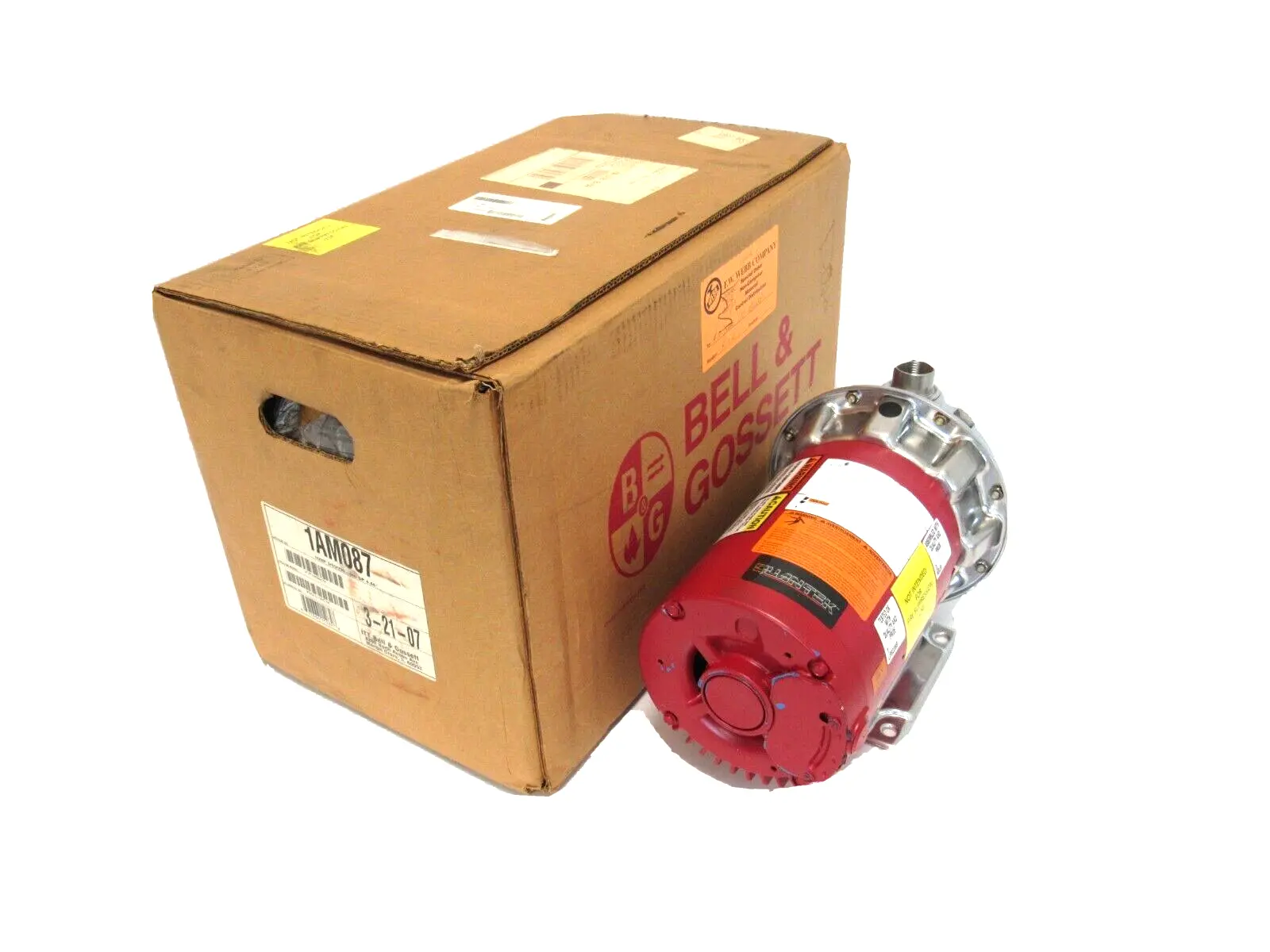NEW BELL & GOSSETT 1AM087 CENTRIFUGAL PUMP .5HP 230/460V 4.44" IMPELLER 1"x1-1/4