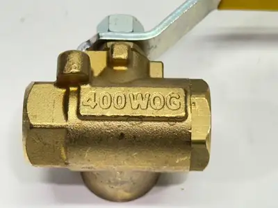 V533P-4 | Parker  Brass Ball Valve 3-Way 1/4" 400 WOG - New Other