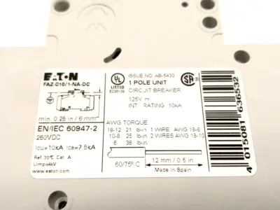 USED EATON FAZ-C10/1-NA-DC