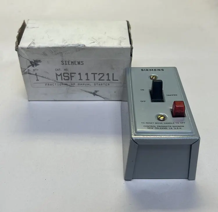 New | in-Stock SIEMENS MSF11T21L Starters | Surplus Asset Holdings #1205140