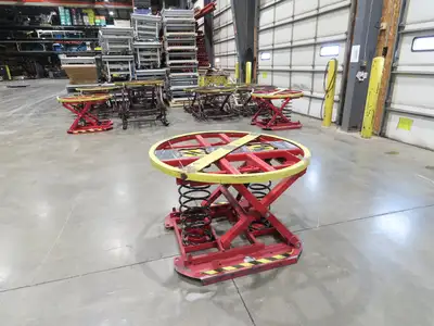 Southworth 4ZC16 Pallet Pal Positioner Spring Level Loader Turntable 4500Lb 28"H