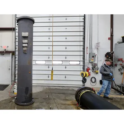 Used 24" Dia X 10'-6" Chlorine / Helium Gas Vaporizer Exchanger