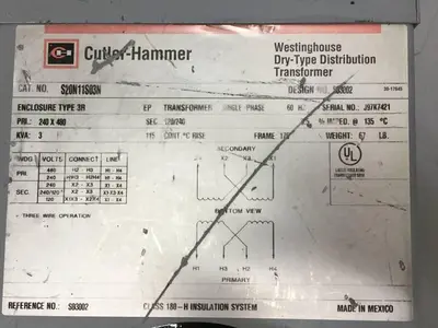 USED CUTLER HAMMER S20N11S03N