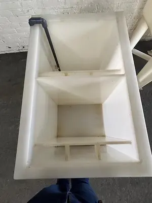 Polypropylene Counter Flow Dual Rinsing Tank Wet & Dry Tank