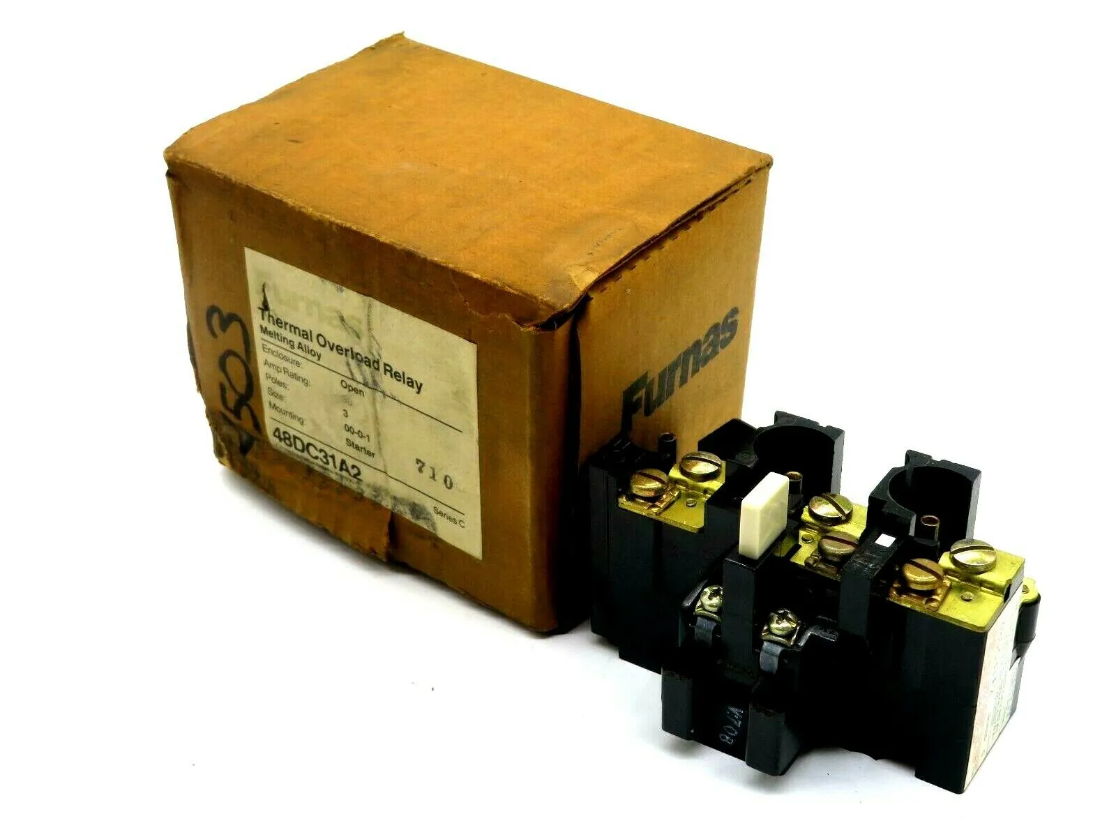NEW FURNAS 48DC31A2 THERMAL OVERLAOD RELAY SERIES C