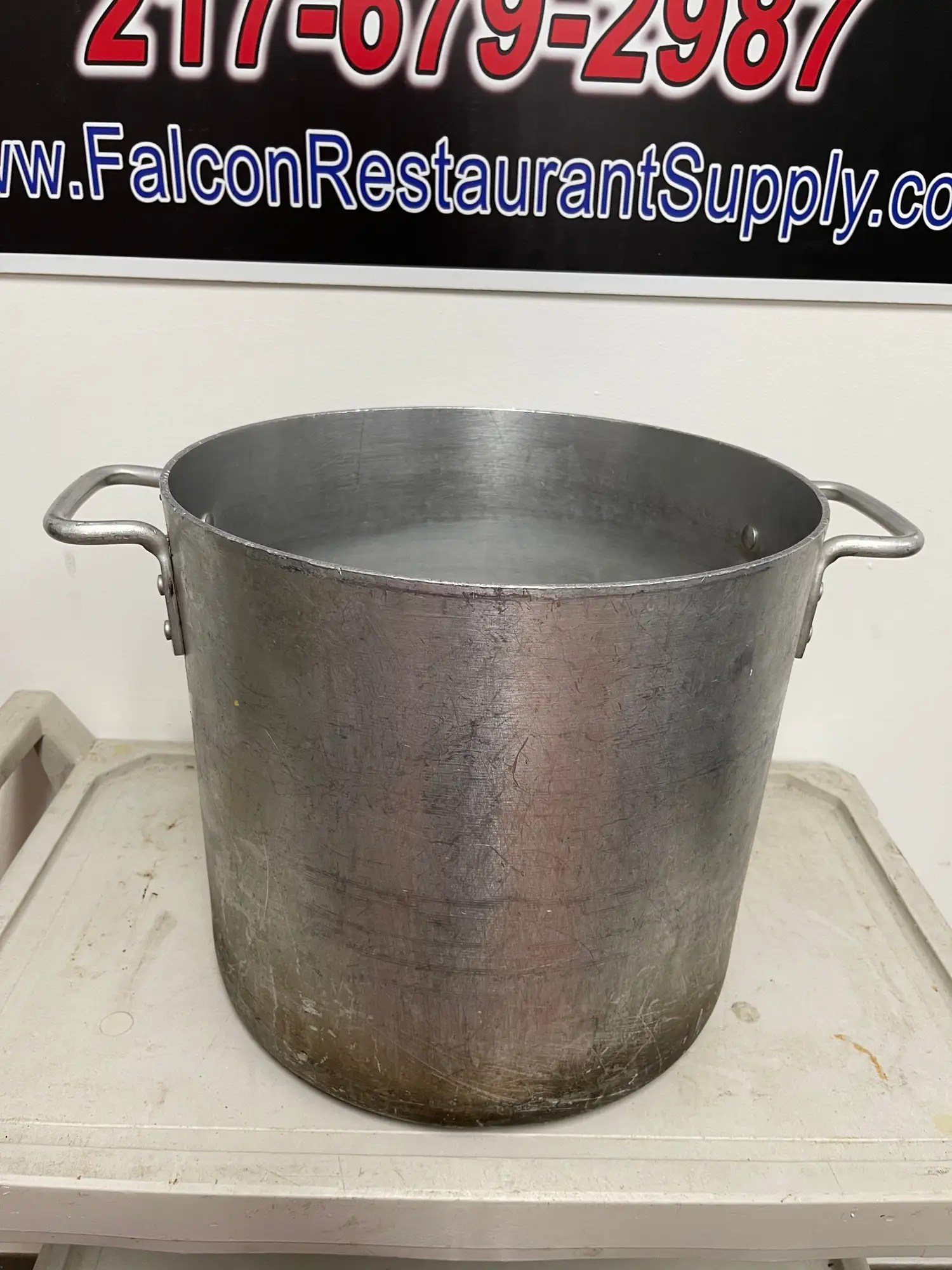 Used Falcon Restaurant Supply, Inc. Used 20qt Aluminum Stock pot Pans Illinois US | Falcon Restaurant Supply #1373791