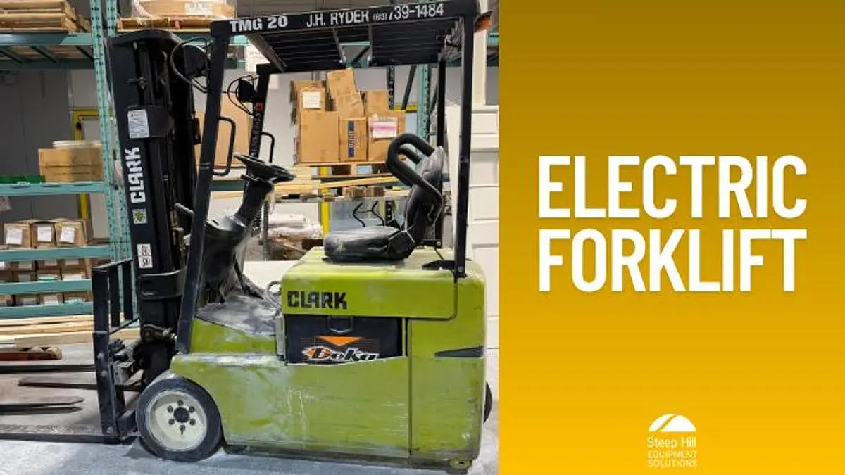 Used CLARK TMG20 3-Wheel Sit down Electric Counterbalance Forklifts British Columbia CA | Steep Hill Equipment Solutions #1266480