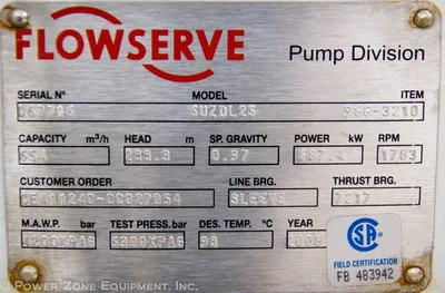 NEW FLOWSERVE 6UZDL25