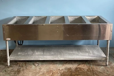 75-0243 Eagle Group 5 Well Electric Steam Hot Food Table - DHT5-208-3