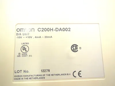 OMRON C200H-DA002 OUTPUT MODULE D/A UNIT C200HDA002