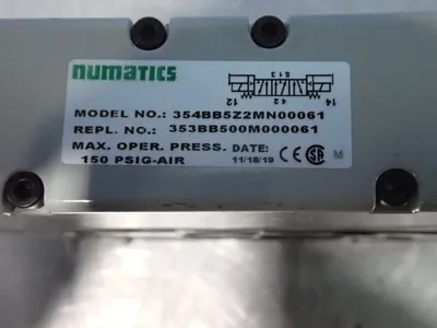 Used NUMATICS 354BB5Z2MN00061 Pumps Ohio US | HGR 24 #1016769