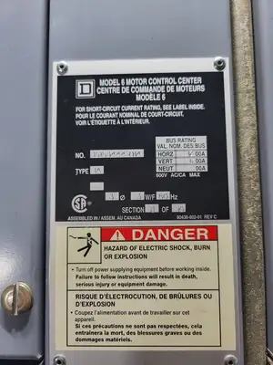 MCC Unit 10 hp, Nema 1