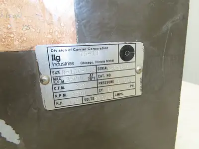ILG 75-17 High Pressure Blower 1.5Hp Backward Incline IN 5" Out 3.5" Square