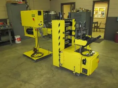 Wayne “LAB” Sheetline with 1″Wayne Extruder 251 /D 8 1/2″ wide 6″ dia. Rolls 6″