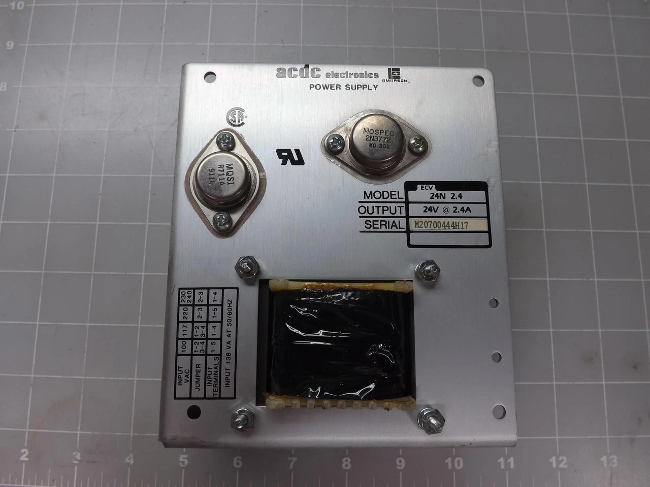 Used EMERSON ACDC ELECTRONICS _UNKNOWN_ AC/DC Power Supplies | OCO Industrial #1646055