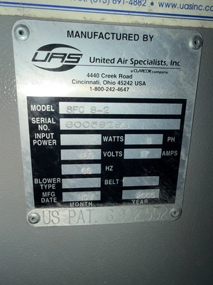 USED 2005 UNTIED AIR SPECIALISTS (UAS) SFC-8-2