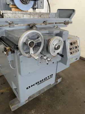 12" X 24" OKAMOTO ACCUGAR 124N HYDRAULIC SURFACE GRINDER. STOCK # 0743822.