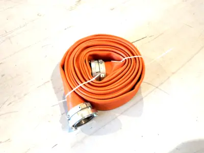 50R450OG | 5" Dia. Orange Industrial Supply Hose, Storz Couplings, 50 FOOT 200PSI - New Other