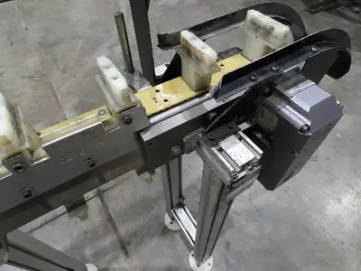 QC Industries 17' Automation Indexing Conveyor 2" Modular Cleated Timing Belt
