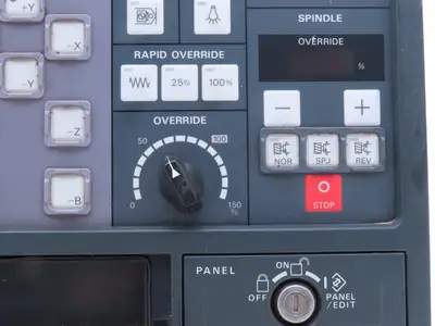 Mori Seiki SH-630 HMI Operator Push Button Control Panel Unit E54017B01 READ