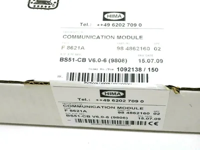 NEW HIMA 98-4862160 COMMUNICATION MODULE F8621A 984862160