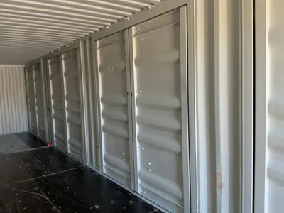 2026 40’L x 8’W x 9’ 6”T High Cube Shipping/Ground Container, swing doors on one end and four sets o...