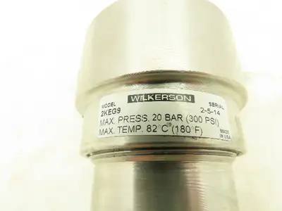 Wilkerson SF2-04-SYV0 General Purpose Filter 300 psi 1/2" NPT 70 cfm 5 micron SS