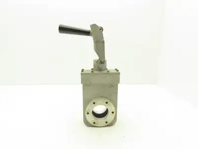 Consolidated Vacuum Corp VCS 2.25" Flanged Knife Manual Gate Valve Metal Seat
