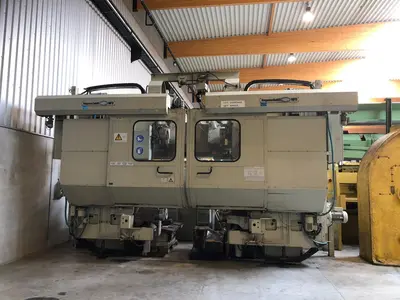 USED HEGENSCHEIDT PN 190 CNC PORTAL WHEELSET LATHE