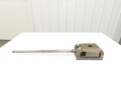 Machine Leveling Wedge Screw Jack 3-7/8"x 5-1/8" Pad - 3/8" Rise  20" Drive Ext