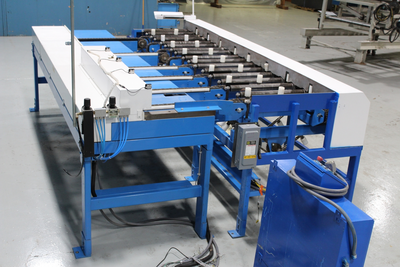 Ultimizers S-Transfer Lateral Infeed for Optimizing Saw