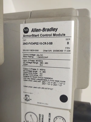USED Allen Bradley 284D-FVD4P0Z-10-CR-3-SB