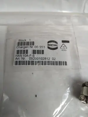 New | in-Stock HARTING HAN-10A-F-S Miscellaneous Equipment (Electrical & Power) Ohio US | Surplus Asset Holdings #1235687