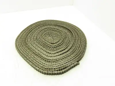 Diamond #35 Double Roller Chain Riveted 0.375" Pitch 49 Ft Length